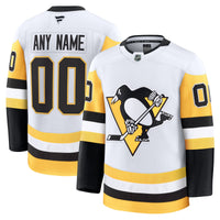 Pittsburgh Penguins White Away Premium Custom Jersey