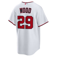 Washington Nationals James Wood White Home Replica Jersey