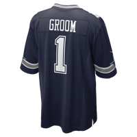 Dallas Cowboys Number 1 Groom Navy Game Jersey