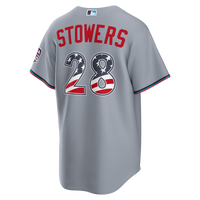 Fourth of July Miami Marlins Kyle Stowers Gray USA 250 Stadium Jersey
