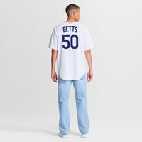 Los Angeles Dodgers Mookie Betts White Home Replica Jersey