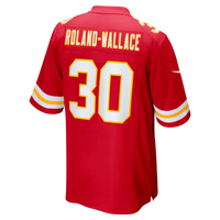 Kansas City Chiefs Chris Roland-Wallace Red Game Jersey