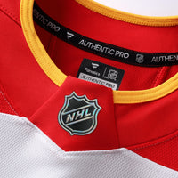 Calgary Flames White Away Authentic Pro Jersey