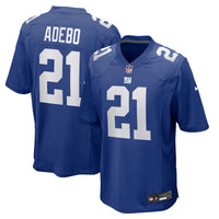 New York Giants Paulson Adebo Royal Team Game Jersey