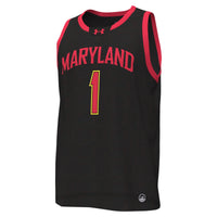 #1 Maryland Terrapins Replica Basketball Jersey - Black