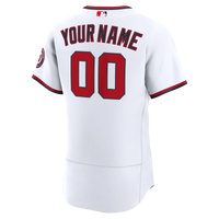 Washington Nationals White Home Authentic Custom Jersey
