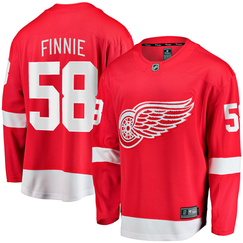 Detroit Red Wings Emmitt Finnie Red Home Breakaway Jersey