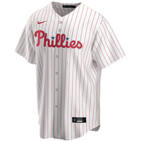 Philadelphia Phillies White Home Replica Custom Jersey