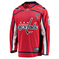 Washington Capitals Alexander Ovechkin Red Captain Patch Home Breakaway Jersey