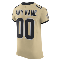 New Orleans Saints Gold Alternate Vapor F.U.S.E. Elite Custom Jersey