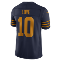 Green Bay Packers Jordan Love Navy Alternate Vapor F.U.S.E. Stitched Limited Jersey
