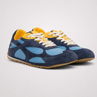 Bottega Veneta Orbit Flash Sneakers Blue Yellow - Unisex