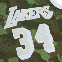 Los Angeles Lakers NBA Shaquille O'Neal Ghost Green Camo Swingman Jersey