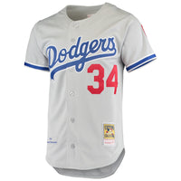 Los Angeles Dodgers Fernando Valenzuela Gray Road 1981 Cooperstown Collection Authentic Jersey