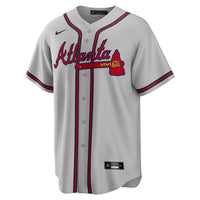 Atlanta Braves Ronald Acuna Jr. Gray Road Replica Player Name Jersey