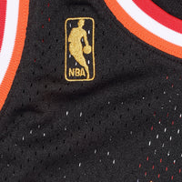 Alonzo Mourning Black Miami Heat Hardwood Classics Swingman Jersey