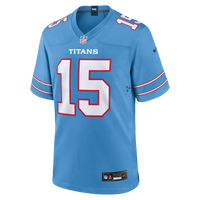 Tennessee Titans Keldric Faulk Light Blue Team Game Jersey
