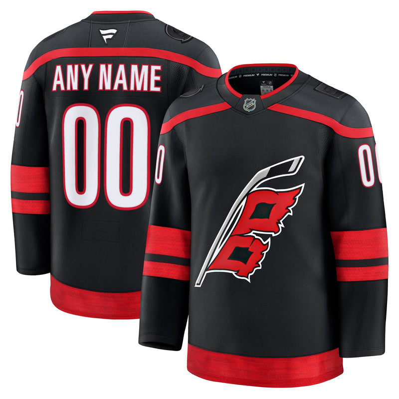 Carolina Hurricanes Black Home Premium Custom Jersey