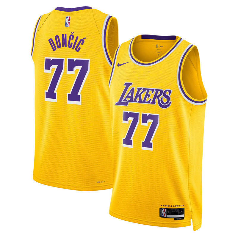 Los Angeles Lakers Icon Edition Swingman Jersey - Gold - Luka Dončić