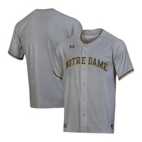 Gray Notre Dame Fighting Irish Replica Baseball Jersey