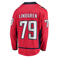 Washington Capitals Charlie Lindgren Red Home Breakaway Player Jersey