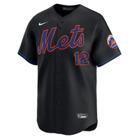 New York Mets Francisco Lindor Black Alternate Limited Jersey