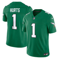 Philadelphia Eagles Jalen Hurts Kelly Green Alternate Vapor F.U.S.E. Stitched Limited Jersey