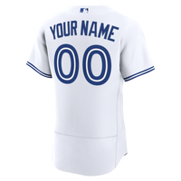 Toronto Blue Jays White Home Authentic Custom Jersey
