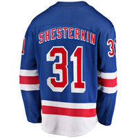 New York Rangers Igor Shesterkin Blue Home Breakaway Player Jersey