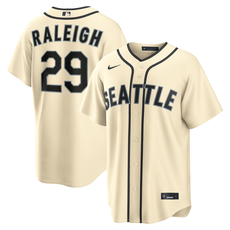 Seattle Mariners Cal Raleigh Cream Alternate Replica Jersey