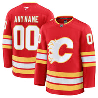 Calgary Flames Red Home Premium Custom Jersey