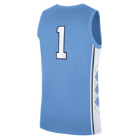 Carolina Blue North Carolina Tar Heels Road Replica Basketball Jersey