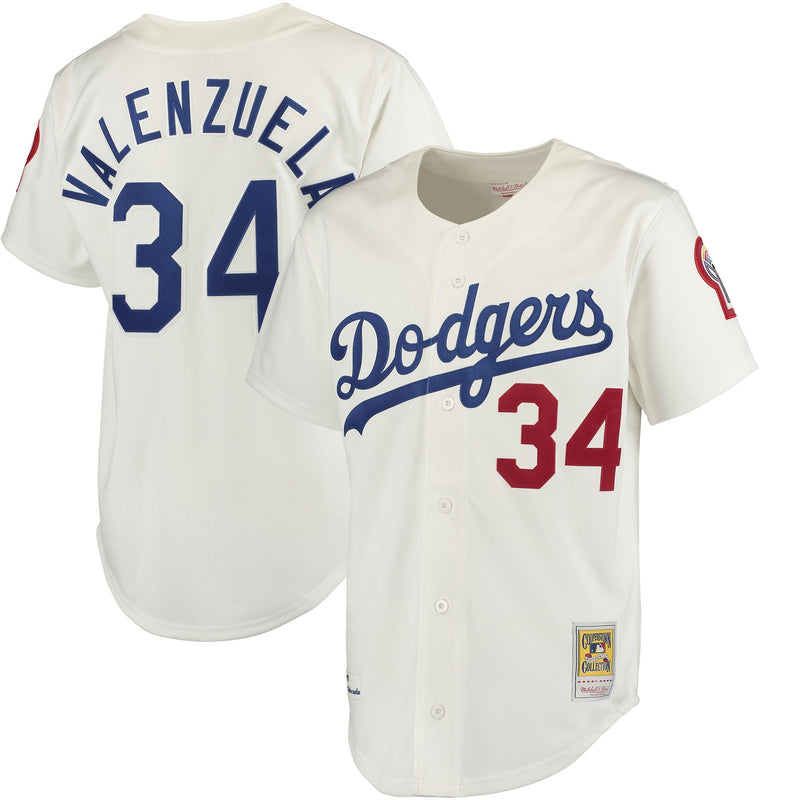 Los Angeles Dodgers Fernando Valenzuela Gray Authentic Jersey