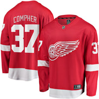 Detroit Red Wings J.T. Compher Red Home Breakaway Jersey