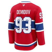 Montreal Canadiens Ivan Demidov Red Home Premium Jersey