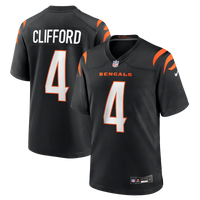 Cincinnati Bengals Sean Clifford Black Team Game Jersey