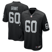 Las Vegas Raiders Charles Grant Black Team Game Jersey