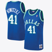 Dallas Mavericks Dirk Nowitzki 1998 Hardwood Classics Road Swingman Jersey - Royal