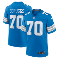 Detroit Lions Juice Scruggs Blue Team Game Jersey