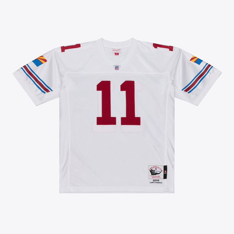 Arizona Cardinals Larry Fitzgerald White 2004 Authentic Throwback Jersey