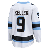 Utah Mammoth Clayton Keller White Away Breakaway Player Jersey