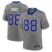 Buffalo Bills Dawson Knox Gray Nickel City Game Jersey