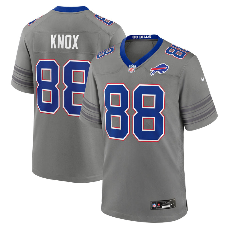 Buffalo Bills Dawson Knox Gray Nickel City Game Jersey
