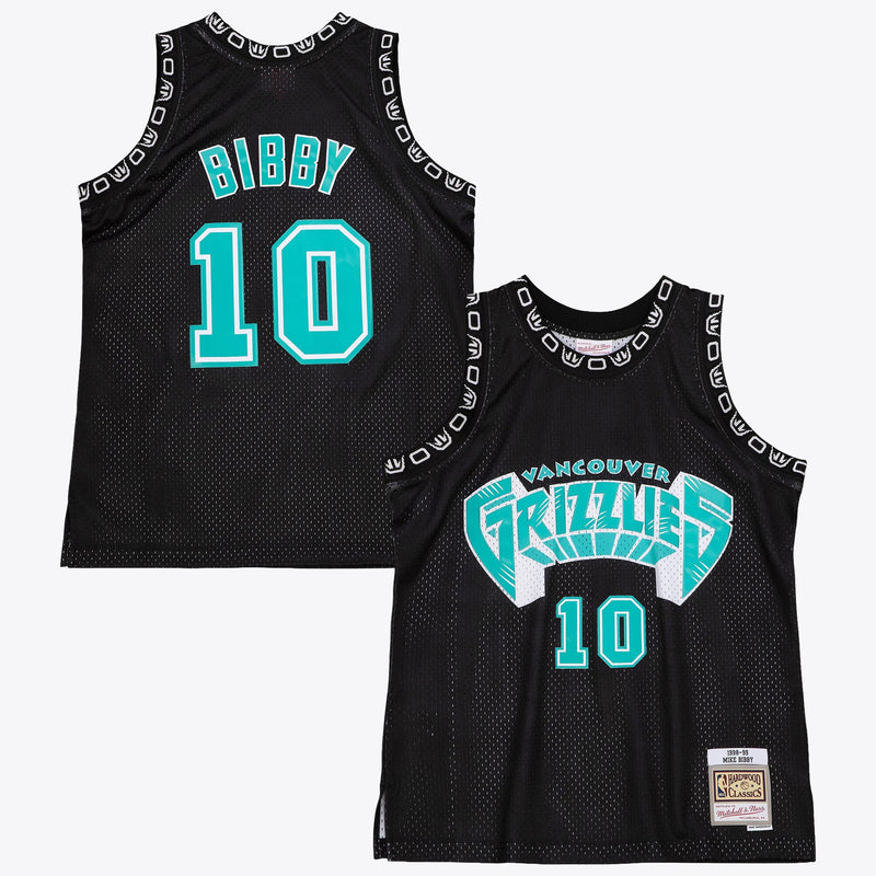 Vancouver Grizzlies Mike Bibby 1998 Team Color Swingman Jersey - Black
