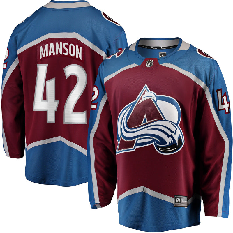 Colorado Avalanche Josh Manson Burgundy Home Breakaway Player Jersey