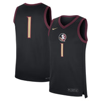 #1 Black Florida State Seminoles Alternate Replica Jersey