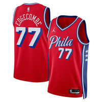Philadelphia 76ers Statement Edition Swingman Jersey - Red - VJ Edgecombe