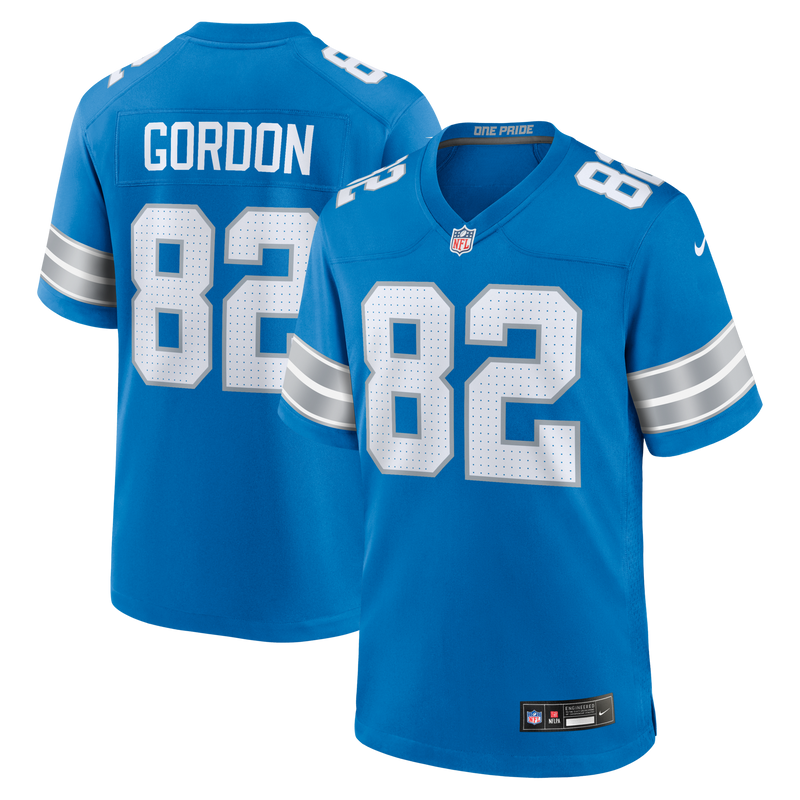 Detroit Lions Thomas Gordon Blue Team Game Jersey