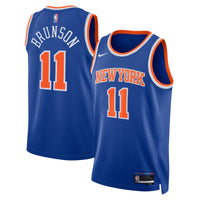 New York Knicks Icon Edition Swingman Jersey - Blue - Jalen Brunson