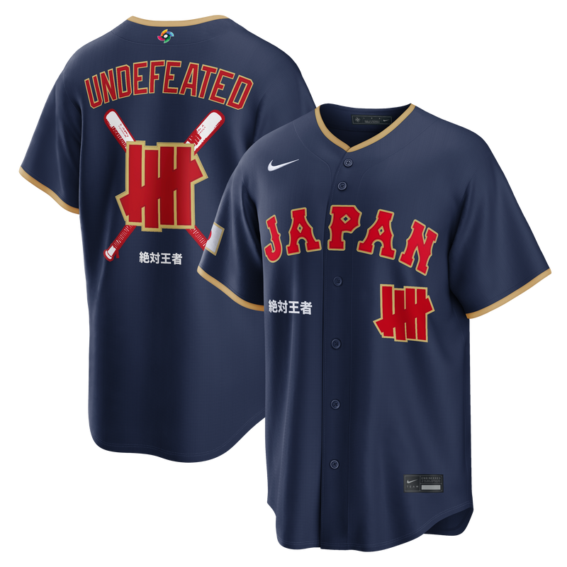 Japan Baseball x Undefeated Navy 2026 World Baseball Classic Stadium Jersey